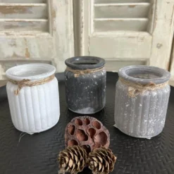 Teelichthalter Glas
