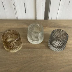 Teelichthalter Glas
