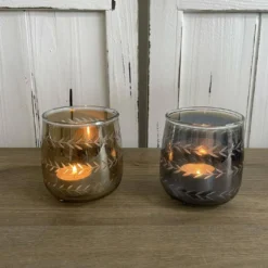 Teelichthalter Glas