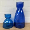 Vase Glas blau