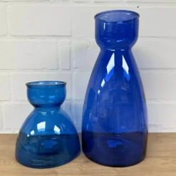 Vase Glas blau