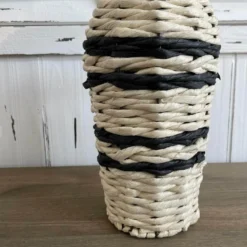 Vase Natur Papierseil