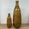 Vase recyceltes Glas dunkelbraun