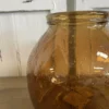 Vase recyceltes Glas dunkelbraun