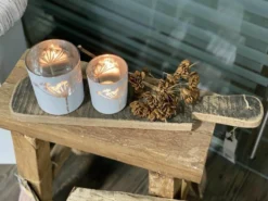 Vintage Holz Servierbrett aus recyceltem Holz