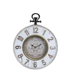 Wanduhr antique creme