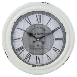 Wanduhr antique weiß