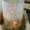 Windlicht Glas gold