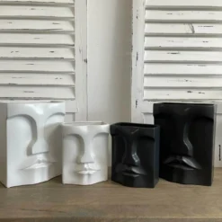 Xani Keramik Vase Gesicht